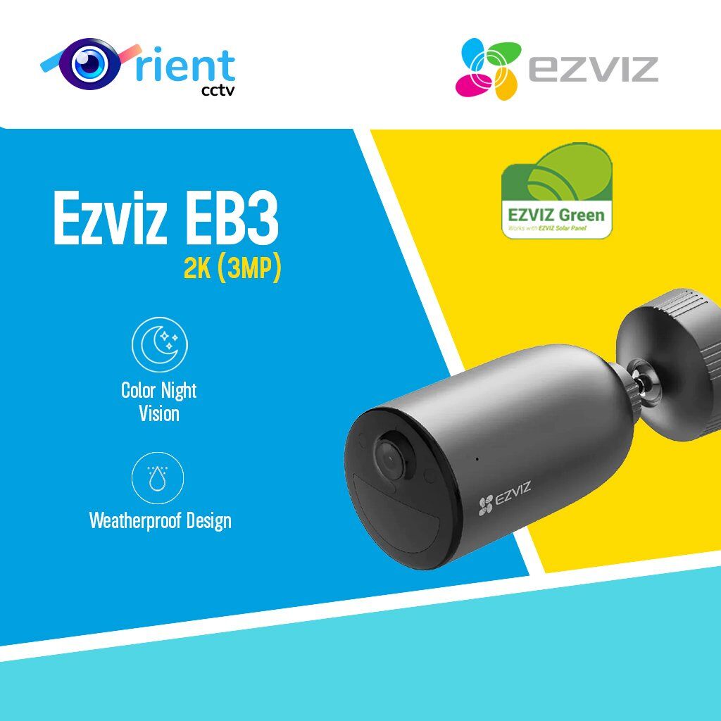 24 Ezviz EB3 2K 3MP Standalone Smart Home Battery Camera - Image 1