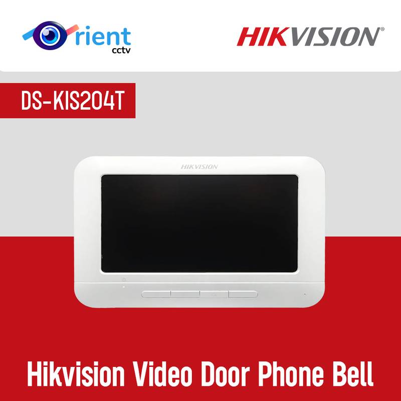 27 HIKVISION Video Door Phone Bell DS-KIS204T Wired With 200 Picture Capture Storage - Image 1