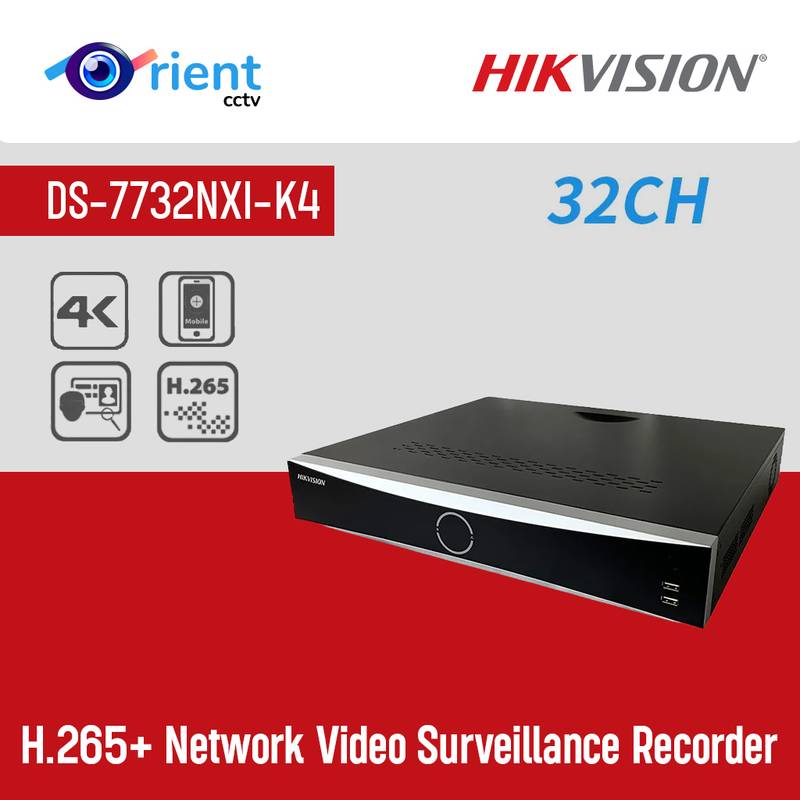19 Hikvision DS-7732NXI-K4 12MP 4K 32ch AcuSense NVR Facial Recognition H.265+ Network Video Surveillance Recorder - Image 1