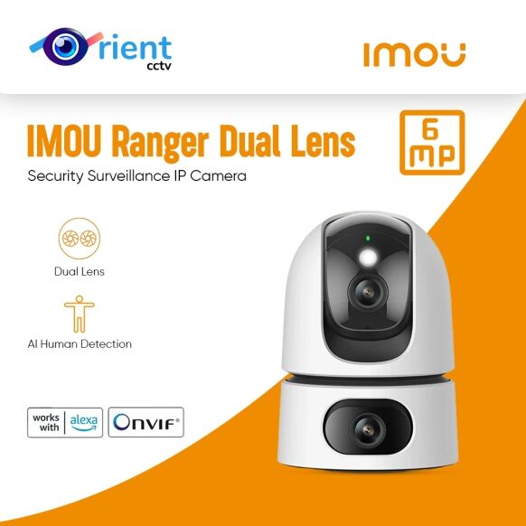 IMOU Ranger Dual Lens 6MP Baby Monitor Home WiFi 360 PT Camera Human & Pet Detection Security Surveillance IP Camera - Image 1