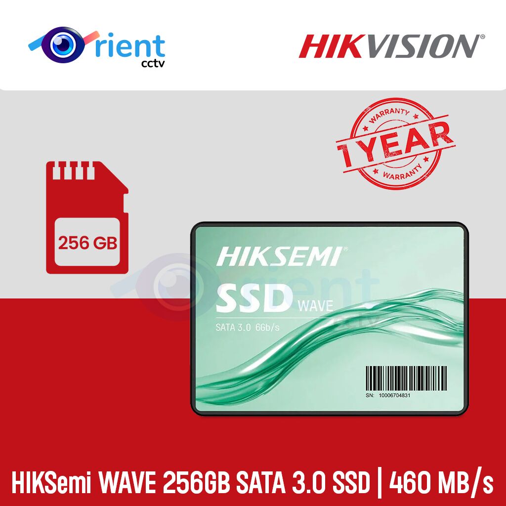 HIKSemi WAVE 256GB SATA 3.0 SSD 460 MBs HIKSemi WAVE 256GB SATA 3.0 SSD | 460 MB/s - Image 1