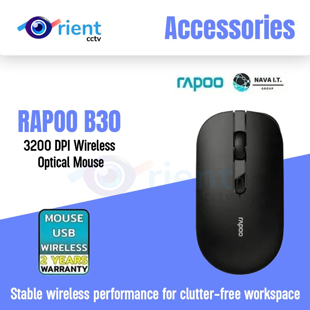 RAPOO B30 3200 DPI Wireless Optical Mouse RAPOO B30 3200 DPI Wireless Optical Mouse - Image 1