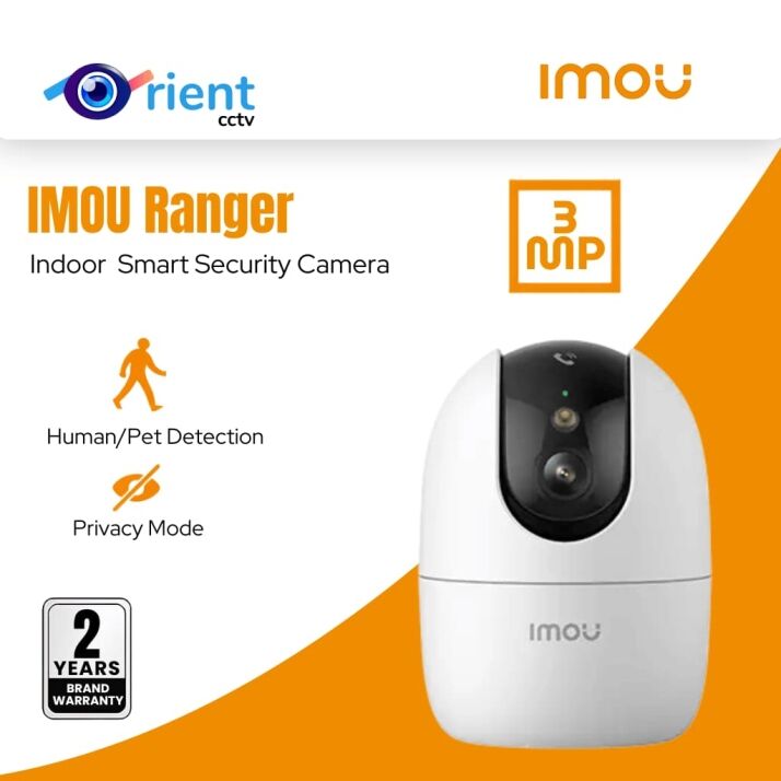 3 mp IMOU Ranger 2 Pro WiFi Camera 2K 3MP – AI Detection, Two-Way Audio & 360° Room Coverage - Image 1