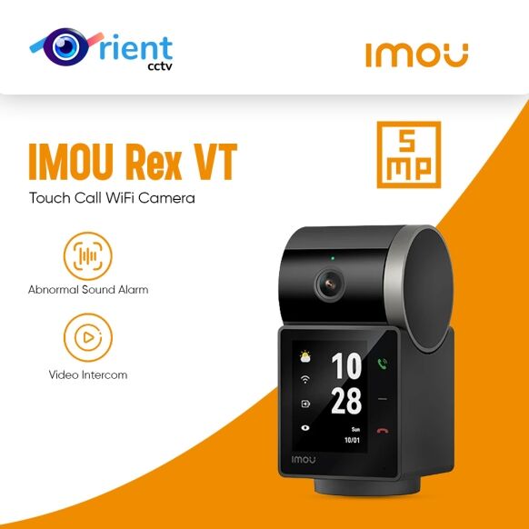 IMOU Rex VT 5MP 3K Indoor Screen Video Camera Human Pet Detection 2.4inch Display PT 360 Two Way Talk One-Touch Call WiFi Camera - Image 1