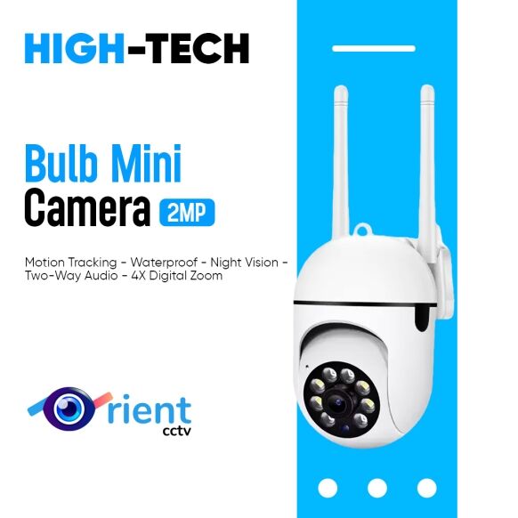 Bulb Mini Cameras 2MP Wifi  Human Detection 4X Digital Zoom CCTV Security Camera Wireless Monitor Audio Night Vision Surveillance Cameras - Image 1