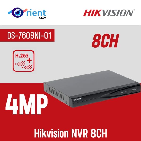 Hikvision NVR  DS-7608NI-Q1 8CH upto 4MP - Image 1