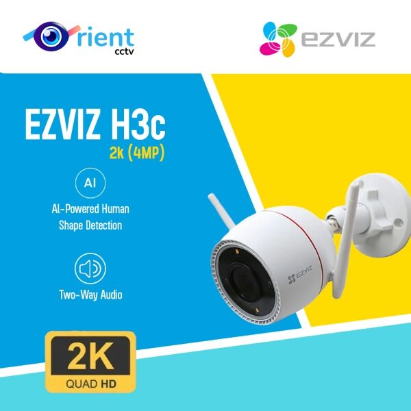 EZVIZ H3c 2K Plus 4MP Human Shape Detection Two Way Talk Wifi Smart AI Camera - Image 1