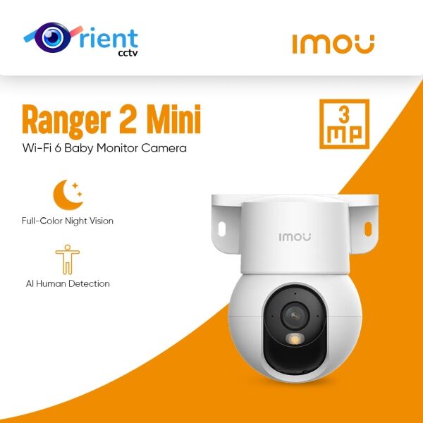 Ranger 2 Mini Integrated-Bracket 3MP Image Smart Full-color Night Vision | Human Detection  Wi-Fi 6 Baby Monitor  Camera - Image 1