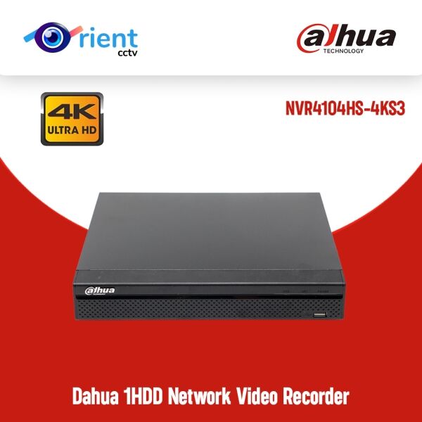 Original Dahua NVR4104HS-4KS3 NVR4108HS-4KS3 and NVR4116HS-4KS3 4/8/16 Channel 4K NVR Compact 1U 1HDD Network Video Recorder - Image 1