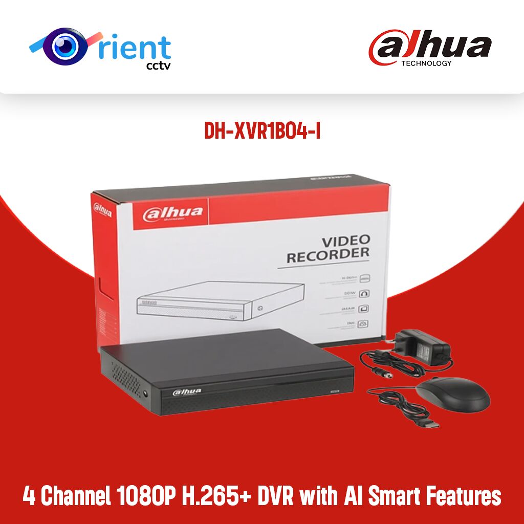 21 Dahua DH-XVR1B04-I 4 Channel 1080P H.265+ DVR with AI Smart Features – Pakistan Model - Image 1