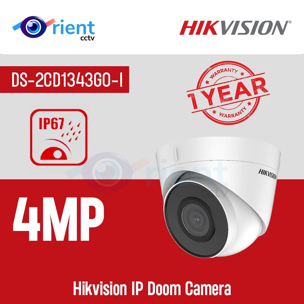 Hikvision DS-2CD1343G0-I 4MP IP Doom Camera Hikvision DS-2CD1343G0-I 4MP IP Doom Camera - Image 1
