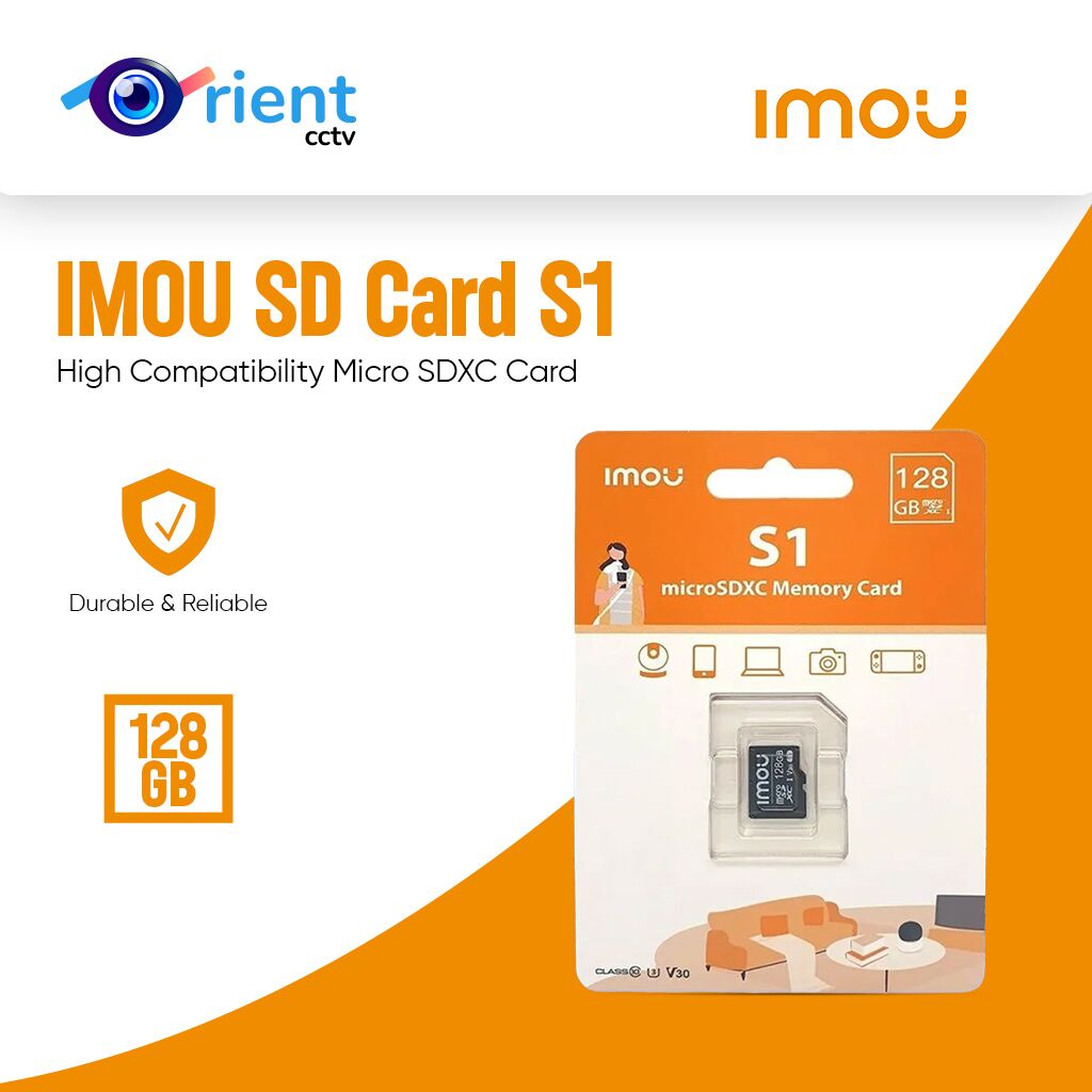 38 IMOU SD Card S1 High-speed128GB High Compatibility Micro SDXC Card for Surveillance - Image 1