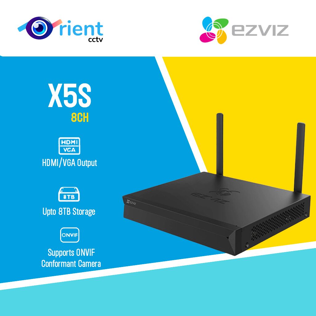 21 EZVIZ WiFi NVR Recorder For IP Wireless Cameras CS-X5S-8w 8 CH 5MP 3K - Image 1