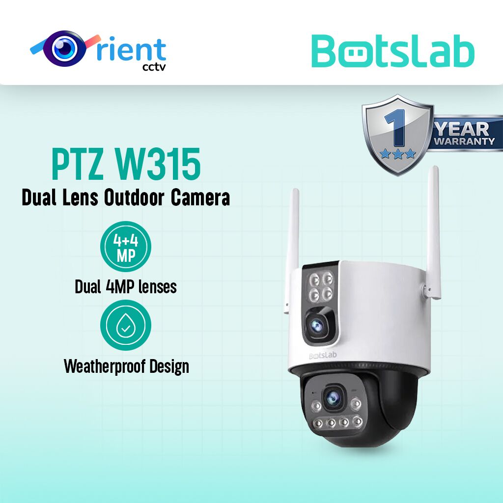 Botslab Dual-Lens 4+4MP PTZ Outdoor Security Camera W315 Botslab Dual-Lens 4+4MP PTZ Outdoor Security Camera W315 - Image 1