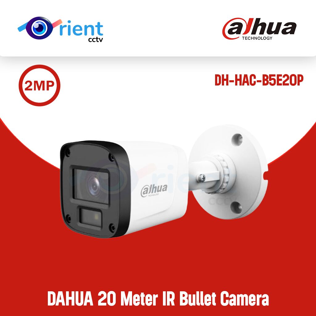 Dahua DH-HAC-B5E20P 2MP 20 Meter IR Bullet Camera Dahua DH-HAC-B5E20P 2MP 20 Meter IR Bullet Camera
