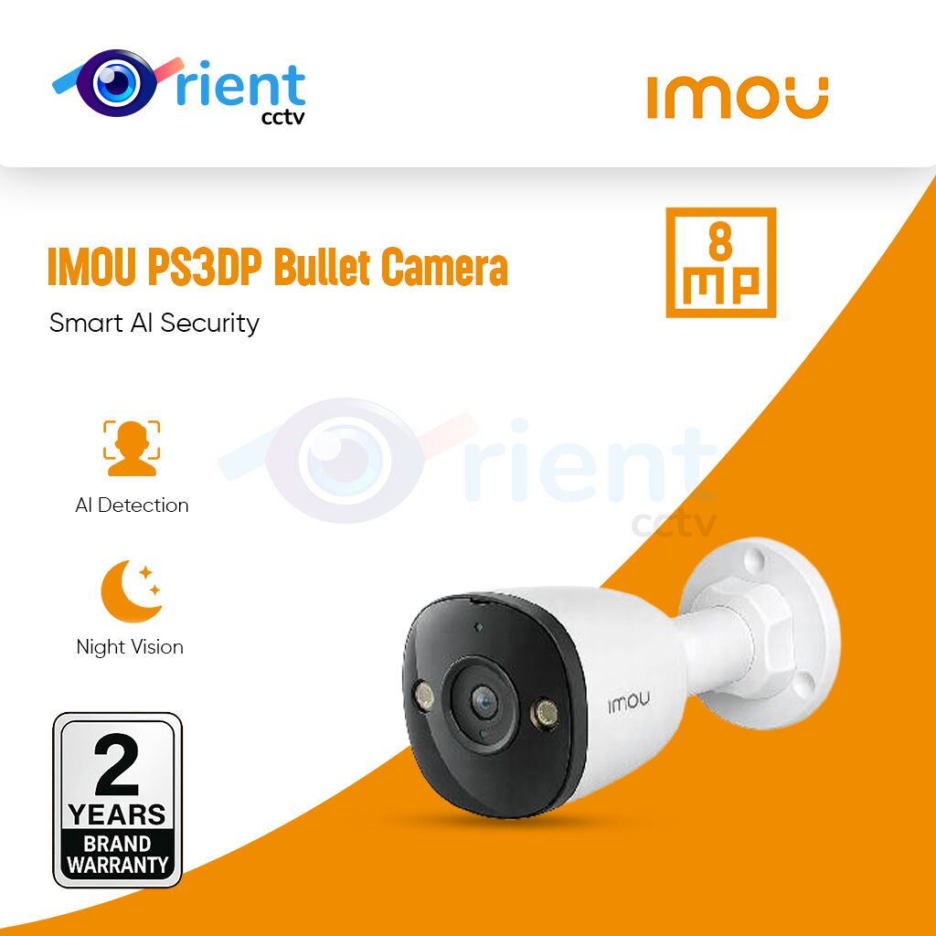 IMOU PS3DP-3M0 3MP PoE Bullet Camera – Smart AI Security with Clear Night Vision IMOU PS3DP-3M0 3MP PoE Bullet Camera – Smart AI Security with Clear Night Vision