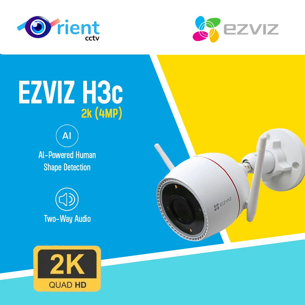 26 EZVIZ H3c 2K Plus 4MP Human Shape Detection Two Way Talk Wifi Smart AI Camera - Image 1