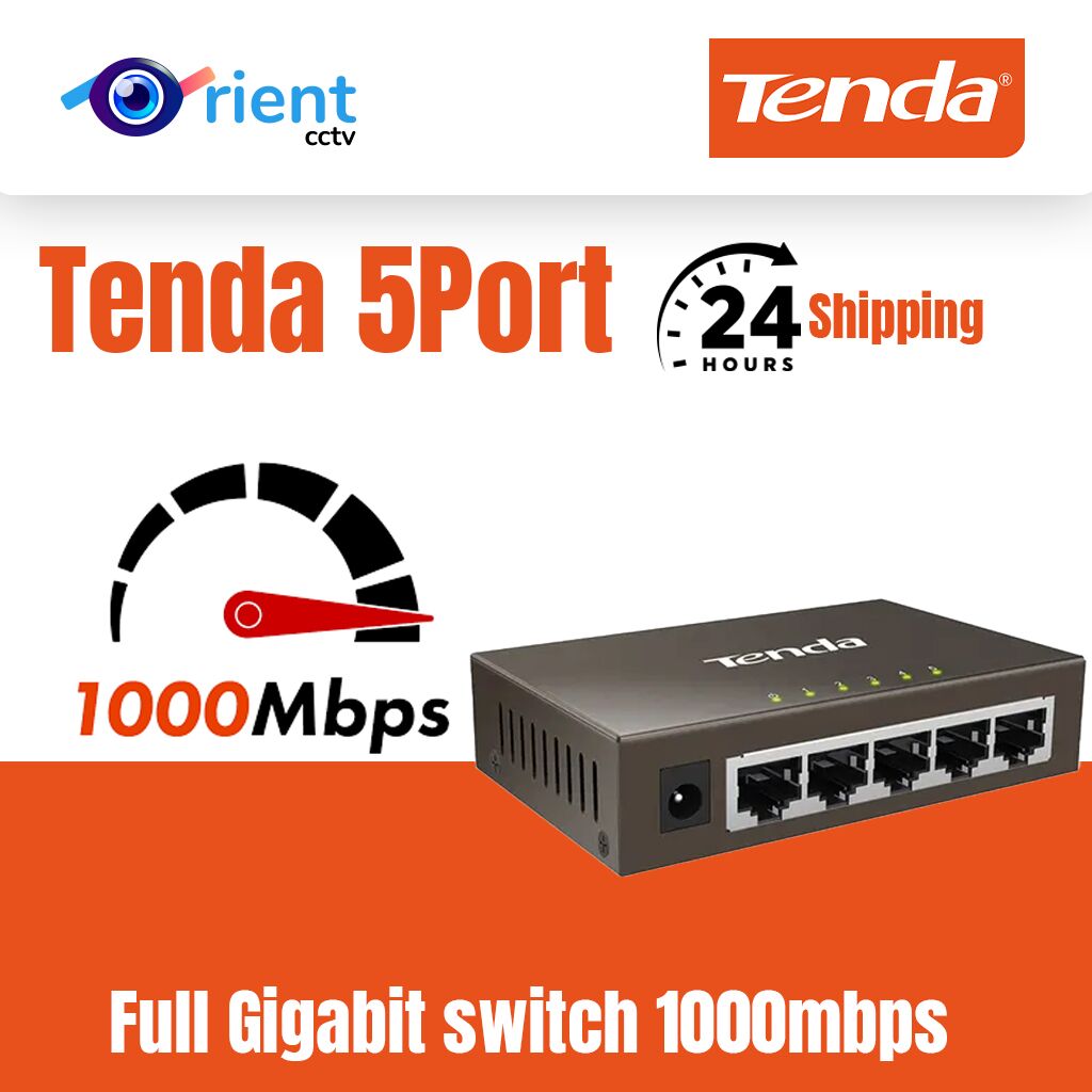 6 Tenda 5 Port Full Gigabit switch SG105 1000mbps smart Network Ethernet Desktop Switcher Fast Ethernet Network For surveillance Camera - Image 1