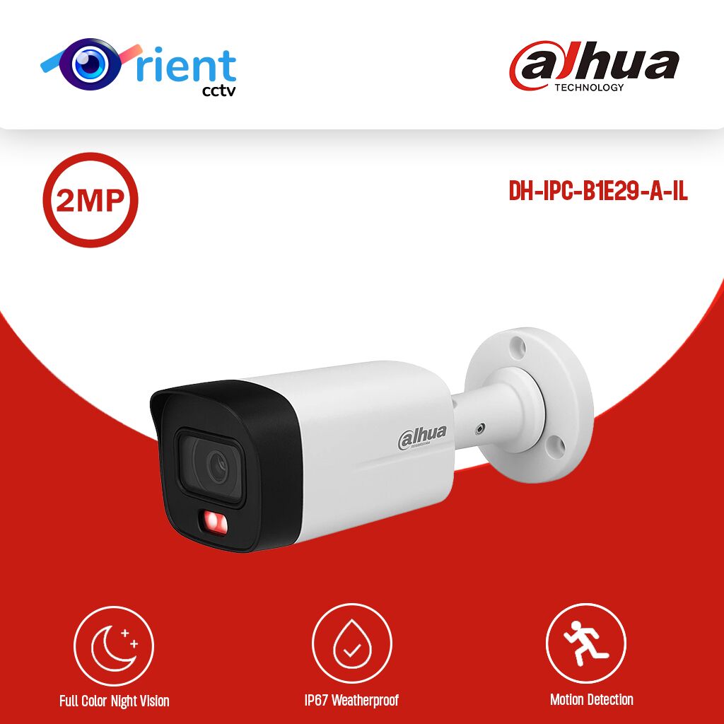 16 Dahua DH-IPC-B1E29-A-IL 2MP Bullet IP Camera | Full Color Night Vision | Outdoor CCTV for Pakistan | Motion Detection & Smart Alerts - Image 1