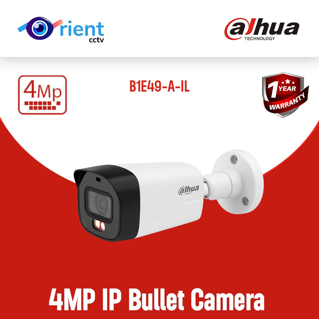 7 Dahua B1E49-A-IL 4MP IP Bullet Camera with Smart Dual Light, Human Detection & Built-in Mic - Image 1