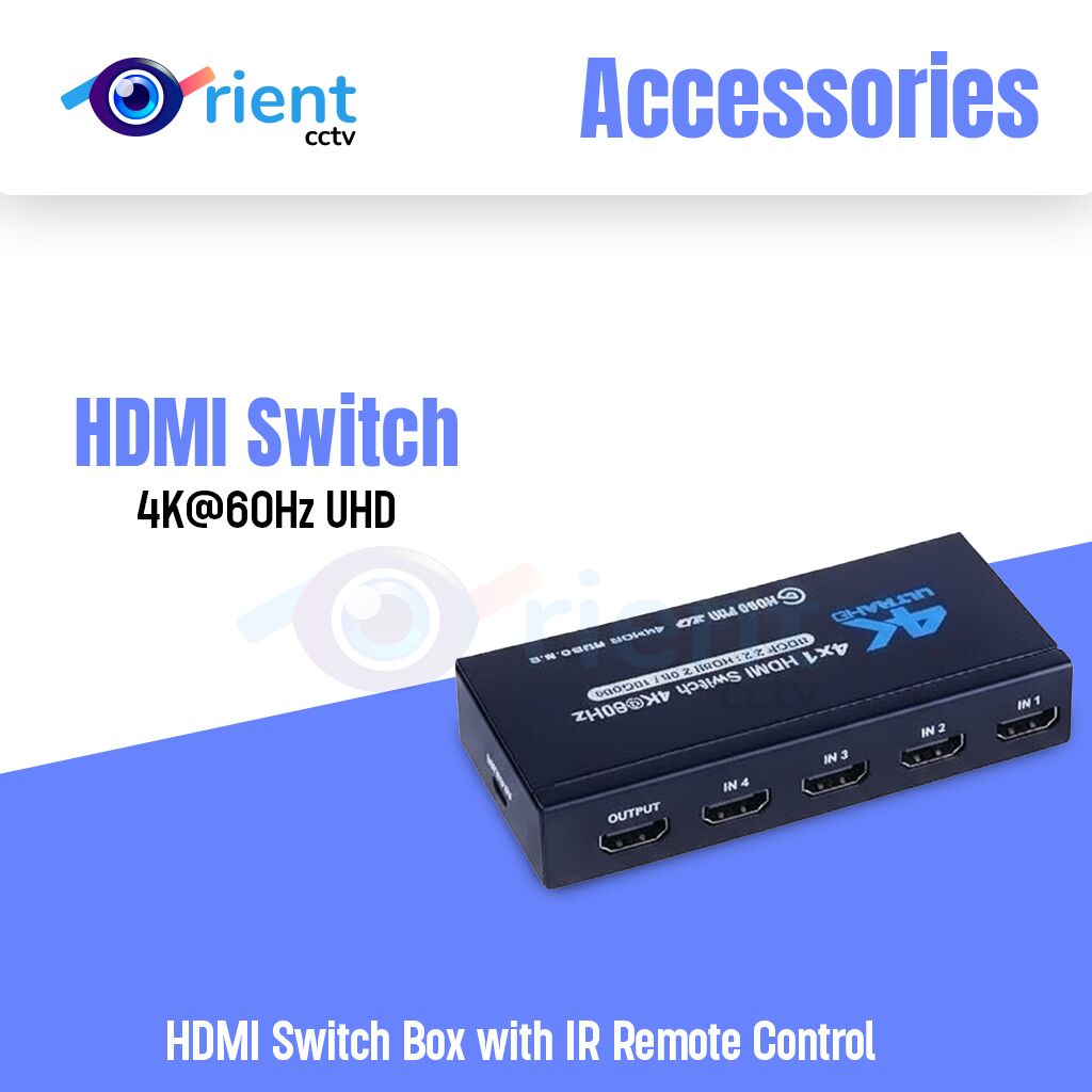 HDMI Switch 4K@60Hz UHD HDMI Switcher Splitter 5 in 1 Out, HDMI Switch Box with IR Remote Control HDMI Switch 4K@60Hz UHD HDMI Switcher Splitter 5 in 1 Out, HDMI Switch Box with IR Remote Control