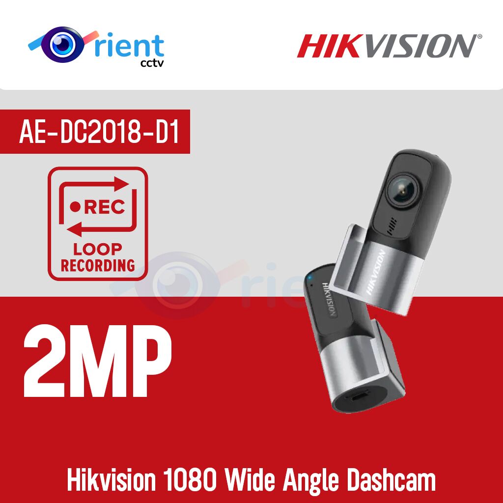 HIKVISION AE-DC2018-D1 2MP 1080 Wide Angle Dashcam HIKVISION AE-DC2018-D1 2MP 1080 Wide Angle Dashcam - Image 1