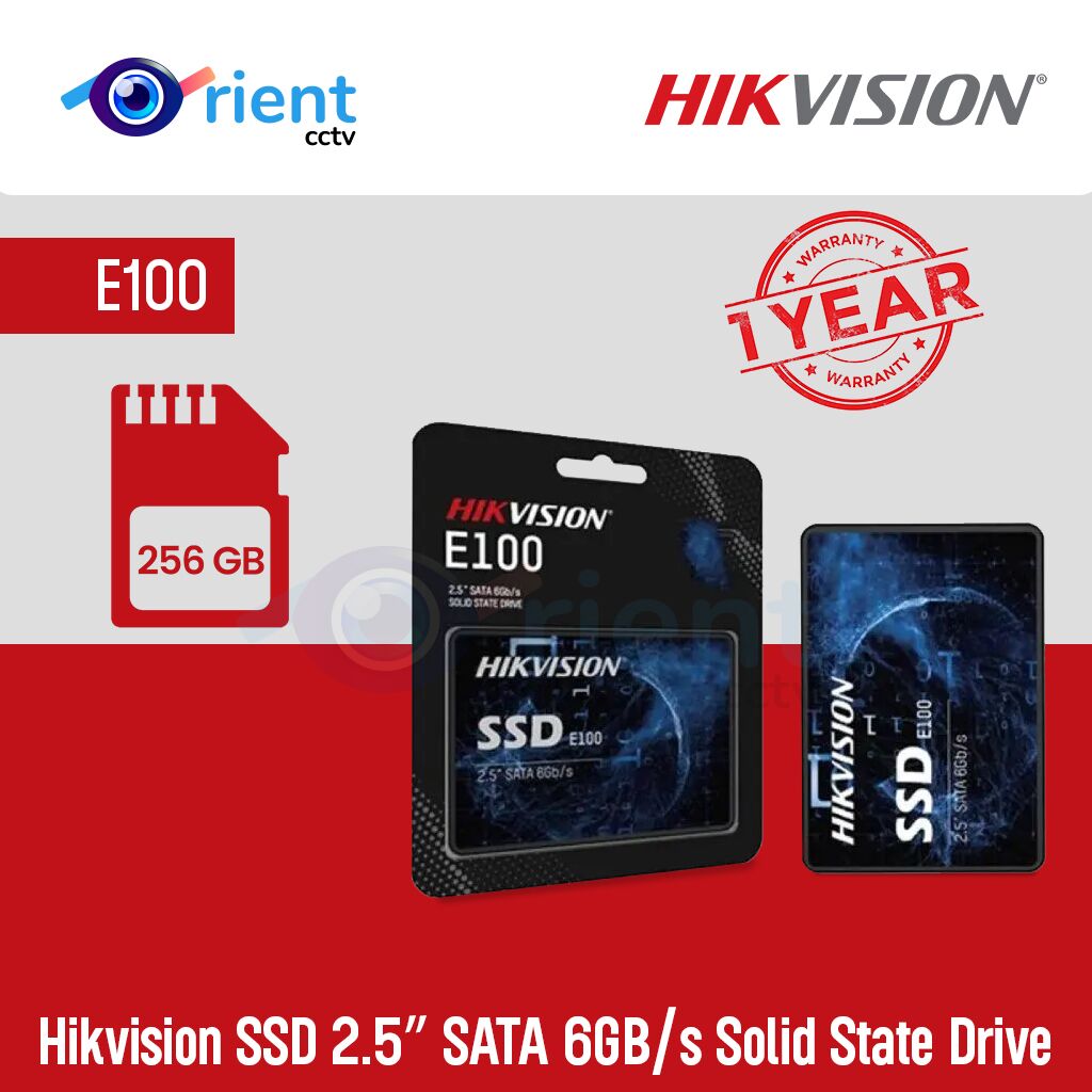 HikVision E100 256GB SSD 2.5″ SATA 6GBs Solid State Drive HikVision E100 256GB SSD 2.5″ SATA 6GB/s Solid State Drive - Image 1
