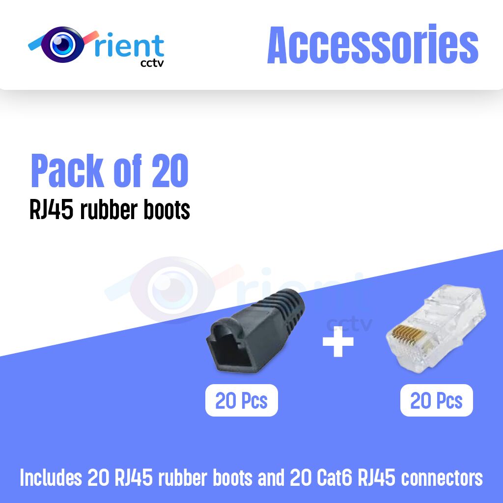 Pack of 20 RJ45 rubber boots Pack of 20 RJ45 rubber boots
