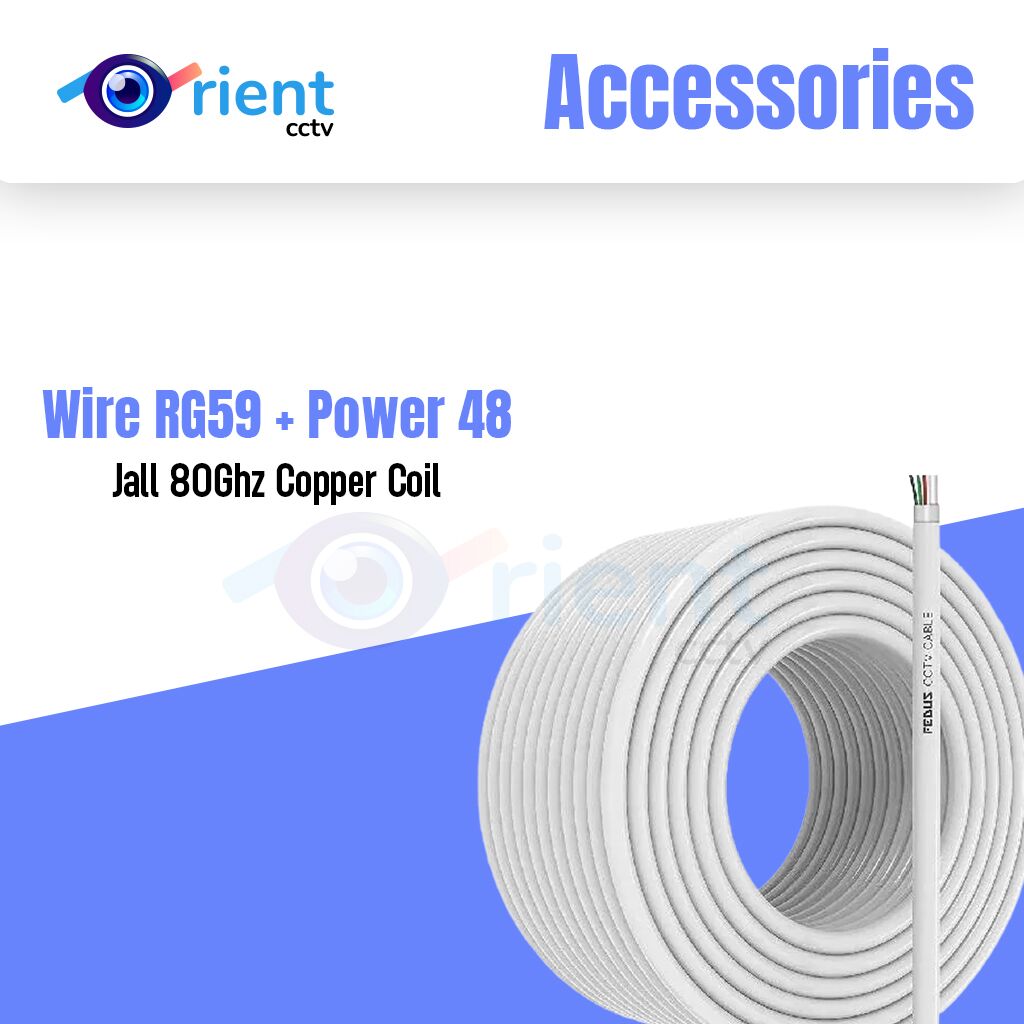 Wire RG59 + Power 48 Jall 80Ghz Copper Coil Wire RG59 + Power 48 Jall 80Ghz Copper Coil