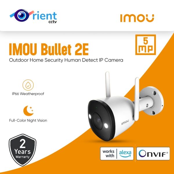 IMOU Bullet 2E 5MP 3K Built-in Spotlight Full Color WiFi Camera Outdoor IP67 Waterproof Home Security Human Detect IP Camera - Image 1