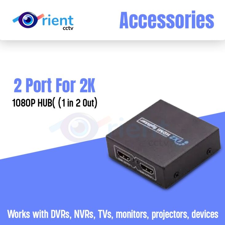 Full 1080P HD HDMI Splitter 2 Port For 2K & 1080P HUB( (1 in 2 Out) Full 1080P HD HDMI Splitter 2 Port For 2K & 1080P HUB( (1 in 2 Out)