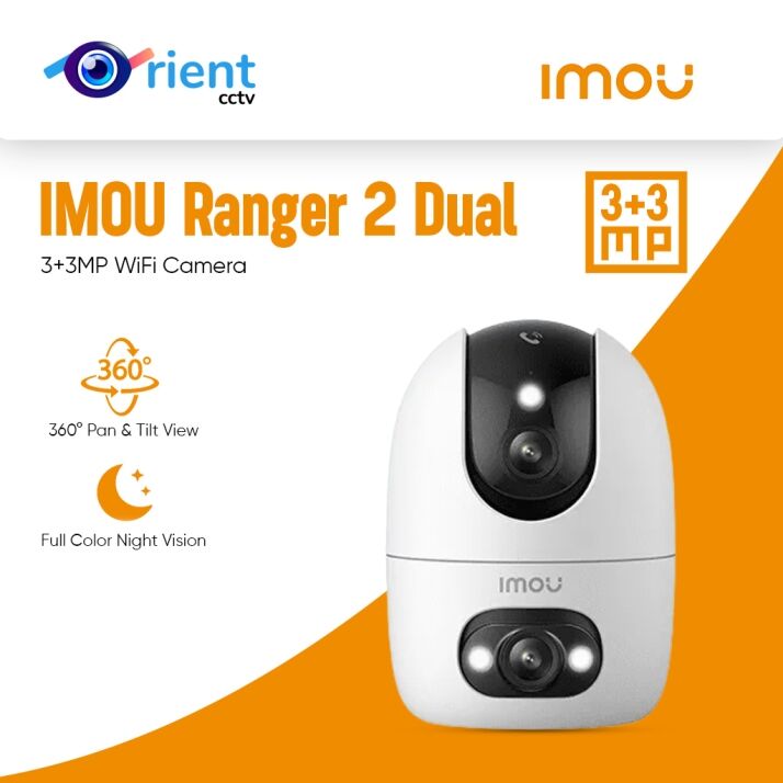 27 IMOU Ranger Dual 2 Indoor 3+3MP WiFi Camera | Full Color Night Vision | 360° PTZ | AI Human Detection - Image 1