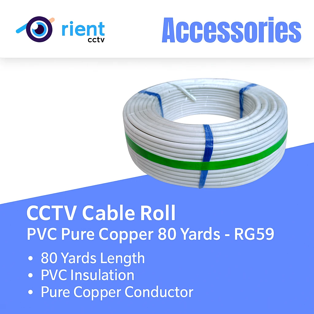 cctv_cable_roll CCTV Cable Roll RG59 – 80 Yards | 20 Gauge Thick | Pure Copper 24-Wire Video Cable + 10/10 Power Cables | PVC Premium Quality - Image 1