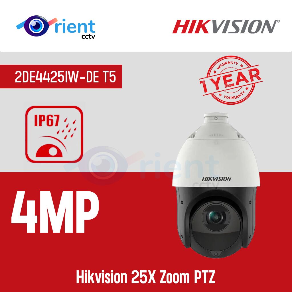 HIK VISION 2DE4425IW-DE T5 4MP 25X Zoom PTZ HIK VISION 2DE4425IW-DE T5 4MP 25X Zoom PTZ - Image 1