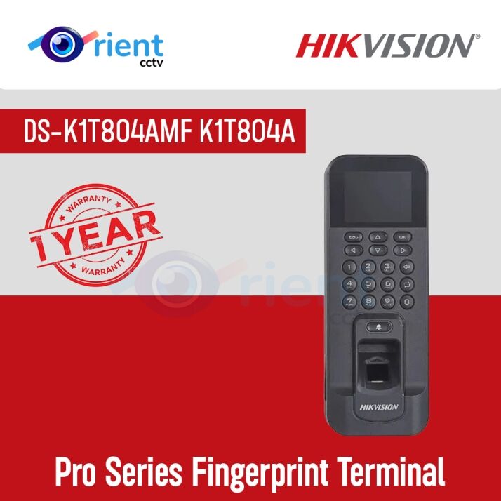 HIKVISION DS-K1T804AMF K1T804A Pro Series Fingerprint Terminal HIKVISION DS-K1T804AMF K1T804A Pro Series Fingerprint Terminal - Image 1