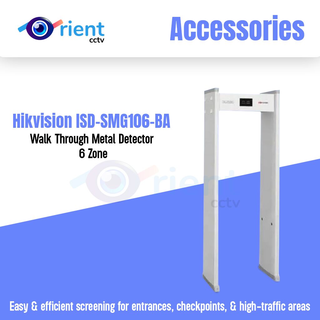 Hikvision ISD-SMG106-BA Walk Through Metal Detector 6 Zone Hikvision ISD-SMG106-BA Walk Through Metal Detector 6 Zone - Image 1