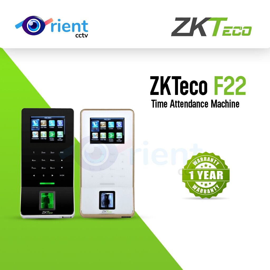 ZKTeco F22 Time Attendance Machine ZKTeco F22 Time Attendance Machine - Image 1