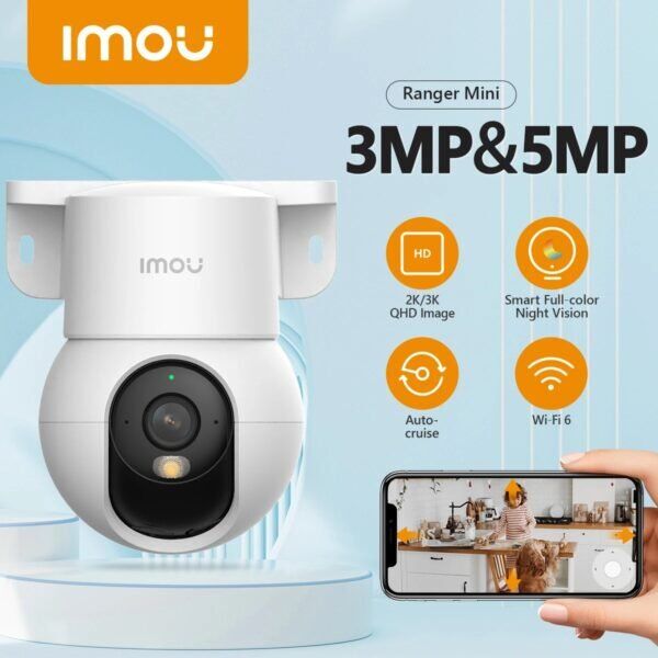Ranger 2 Mini Integrated-Bracket 3MP Image Smart Full-color Night Vision | Human Detection Wi-Fi 6 Baby Monitor Camera