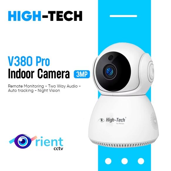 Smart Home Camera 3MP HIGH TECH WIFI Indoor Security Protection V380 Pro Wireless Baby Monitor With RJ45 Port Q9Y - Image 1