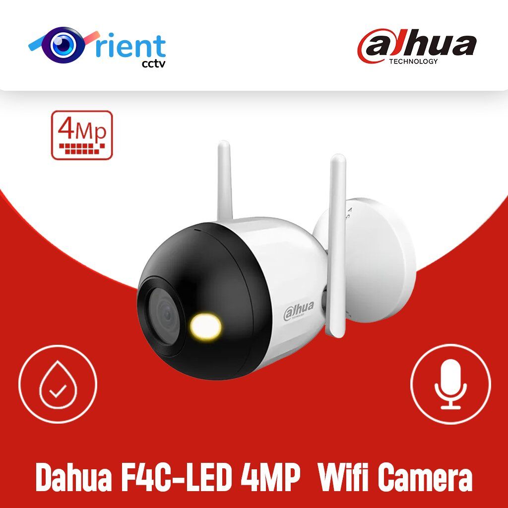 24 Dahua F4C-LED 4MP Full-color built-in Mic human detection Network WIFI Camera - Image 1