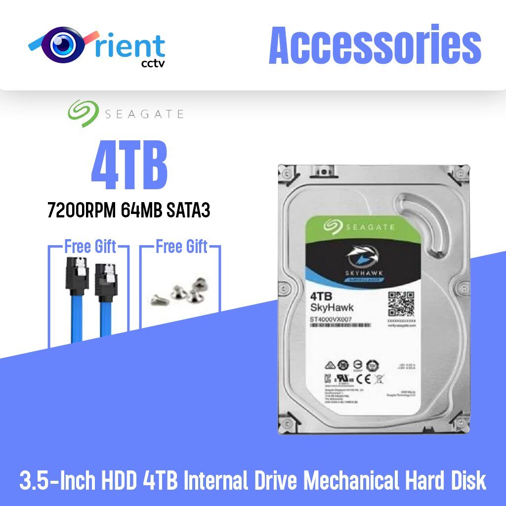 15 Surveillance Hard Drive ST4000VX007 HDD 4TB SEAGATE 7200RPM Sata 6Gb/s 64MB Cache 3.5-Inch HDD 4TB Internal Drive Mechanical Hard Disk - Image 1