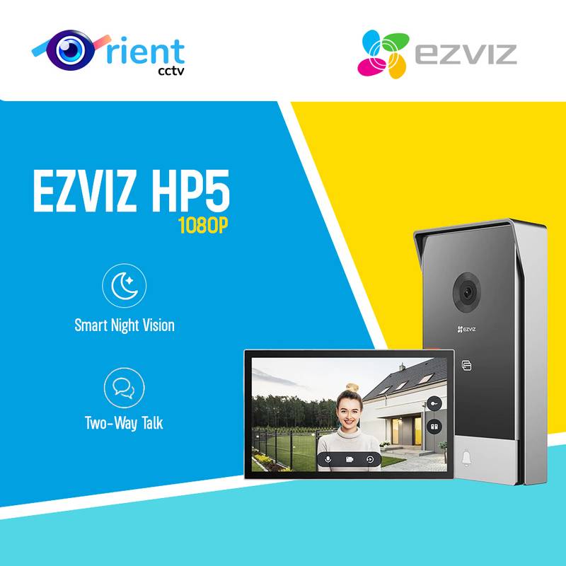 17 EZVIZ HP5 WiFi Video Intercom System 1080P 7" Color Touch Monitor 2 Wire Video Doorbell Remote Unlock Two-Way Audio Night Vision Slim Design - Image 1
