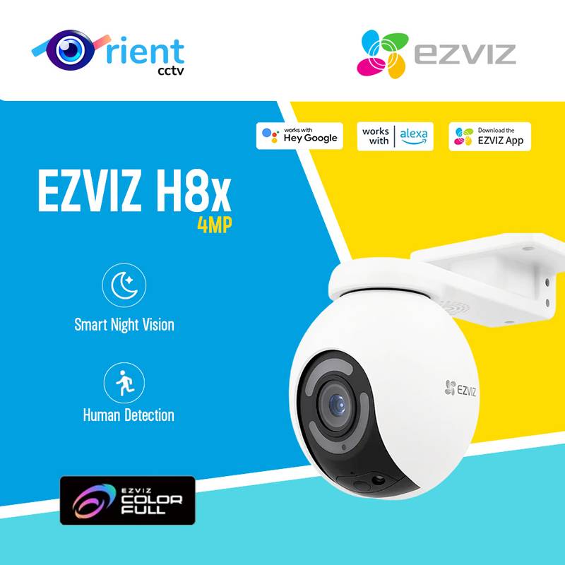 16 EZVIZ H8x 4MP Outdoor Wifi Ultra Low Light Surveillance Camera with Auto Zoom Tracking, Color Full Night Vision Person/Vehicle Detection, Two-Way Audio, Active Defense - Image 1