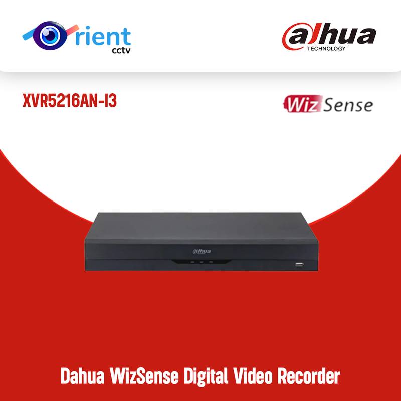 46 Dahua XVR5216AN-I3 16Ch Penta-brid 5M-N 1080P 1U Wiz Sense Digital Video Recorder - Image 1