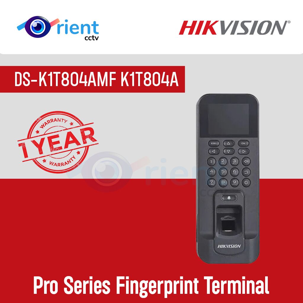 HIKVISION DS-K1T804AMF K1T804A Pro Series Fingerprint Terminal HIKVISION DS-K1T804AMF K1T804A Pro Series Fingerprint Terminal - Image 1