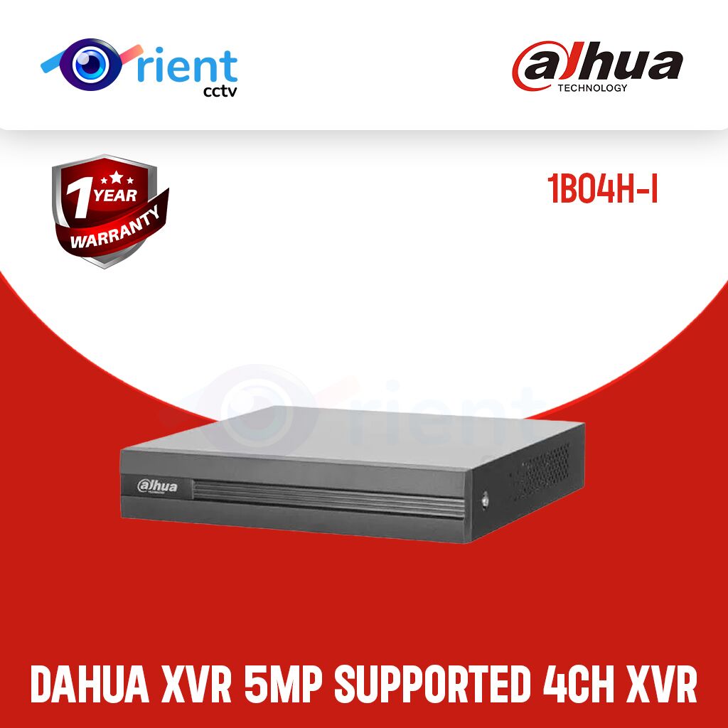 DAHUA XVR 1B04H-I 5MP SUPPORTED 4CH XVR DAHUA XVR 1B04H-I 5MP SUPPORTED 4CH XVR - Image 1