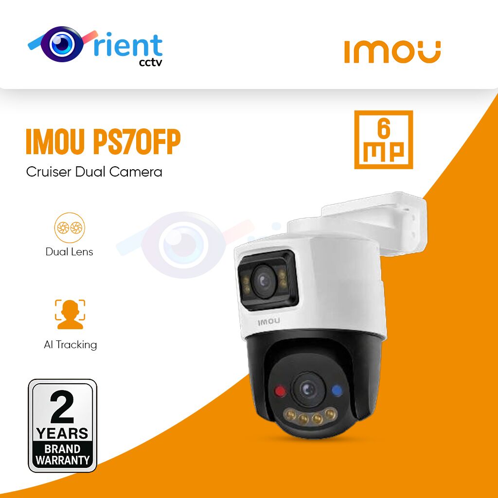 IMOU PS70FP-6M0 Cruiser Dual 6MP (3MP+3MP) PoE Camera – Dual Lens, AI Tracking & Full-Color IMOU PS70FP-6M0 Cruiser Dual 6MP (3MP+3MP) PoE Camera – Dual Lens, AI Tracking & Full-Color