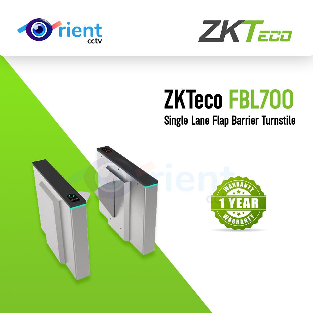 ZKTeco FBL700 Single Lane Flap Barrier Turnstile ZKTeco FBL700 Single Lane Flap Barrier Turnstile - Image 1