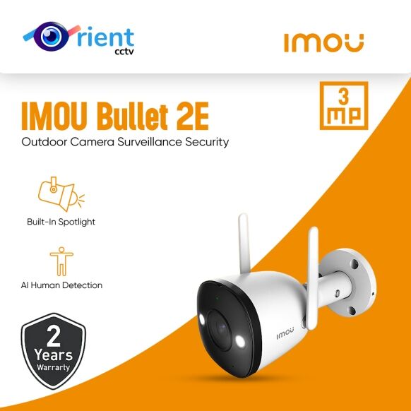 6 IMOU Bullet 2E 3MP Wifi IP Camera IP67 AI Human Detection Outdoor Camera Surveillance Security