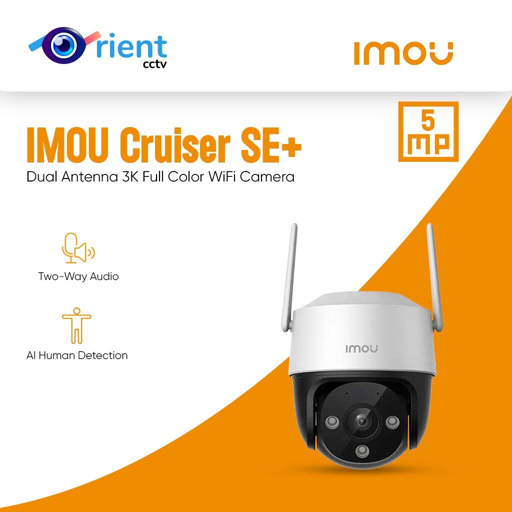 17 IMOU Cruiser SE+ 5MP 3K Full Color WiFi Camera Dual Antenna IP66 Weatherproof Smart Tracking AI Human Detection Outdoor Camera - Image 1